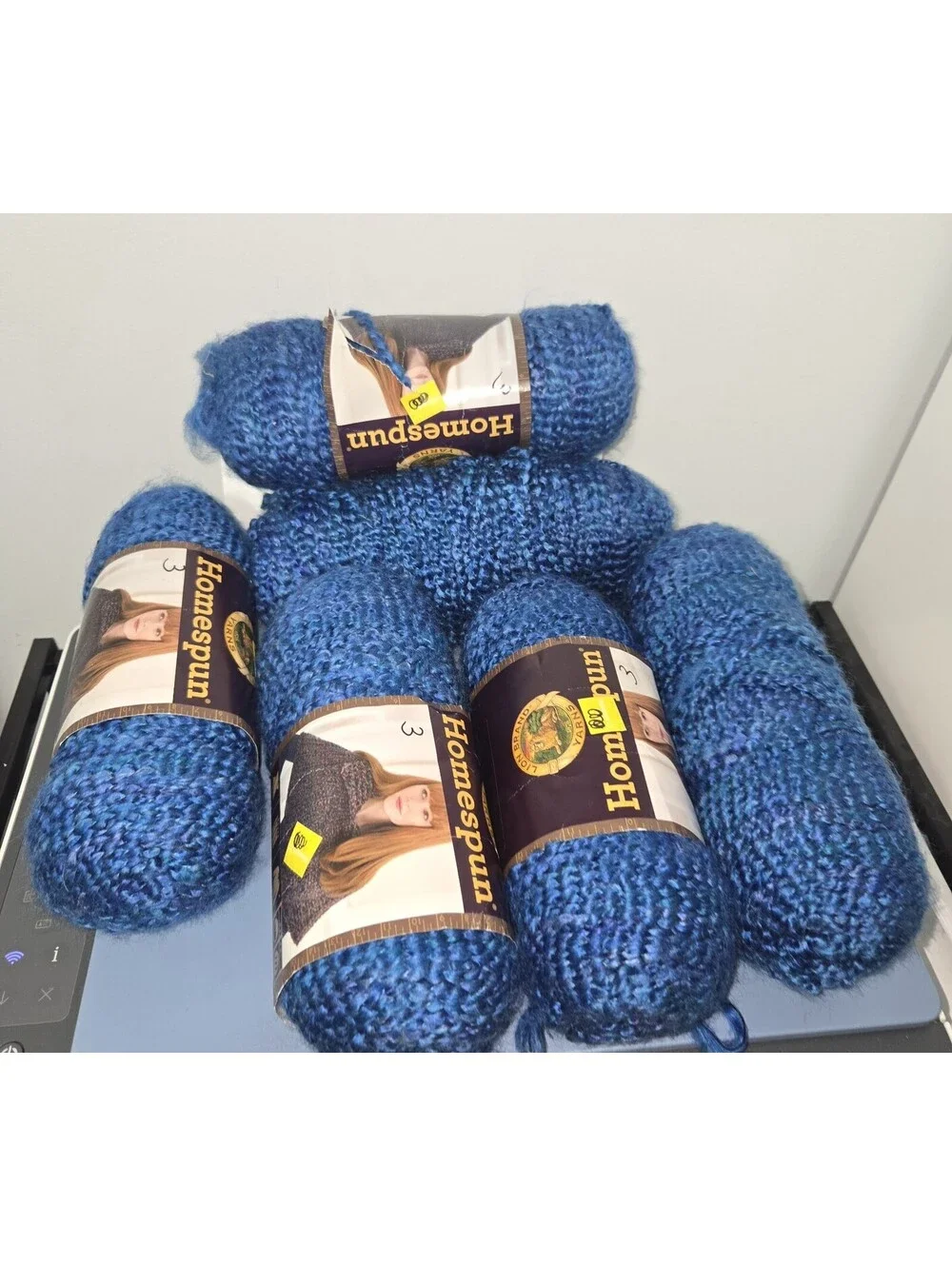 Lion Brand Homespun Yarn- Montana Sky Lot Of 6